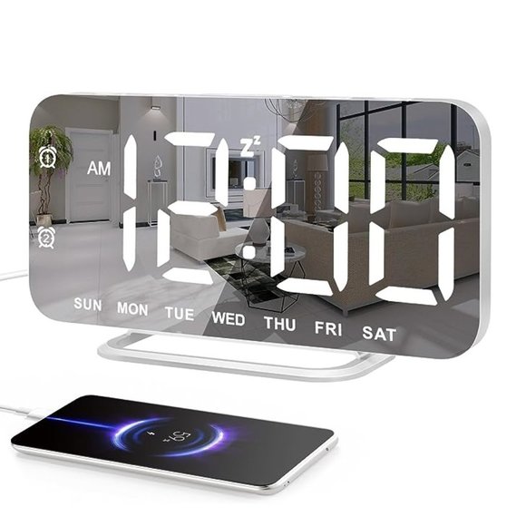 Super Slim LED Digital Alarm Clock - Picture 1 of 5
